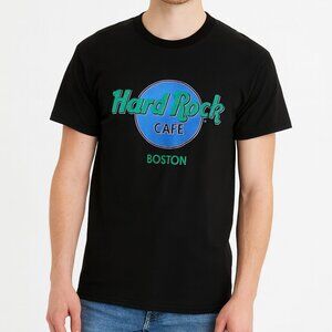 Hard Rock Cafe Boston Black T-Shirt Size M